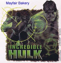 Incredible Hulk edible image